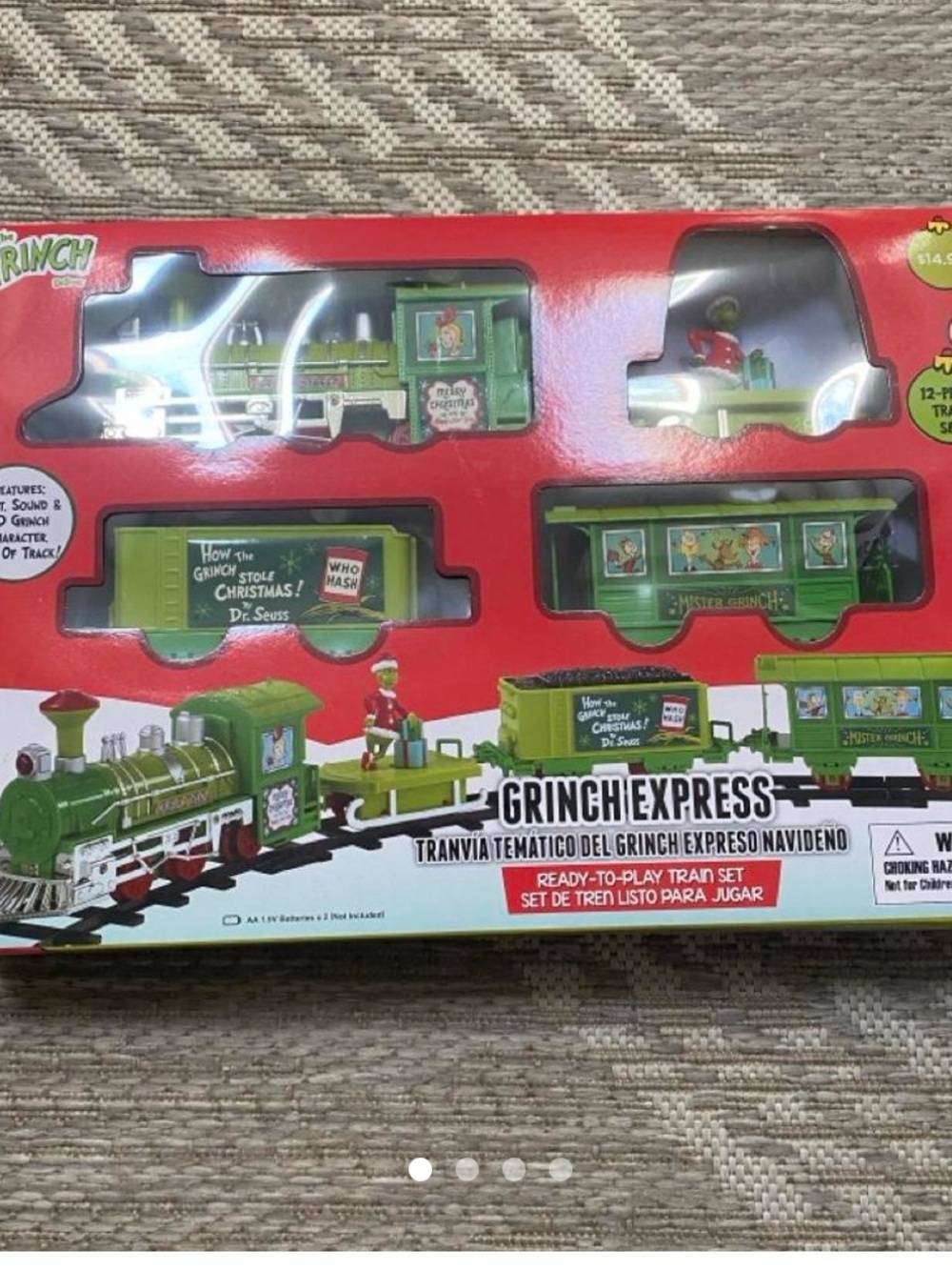The Grinch Express Green Train Set - Grinch Holiday Toy
